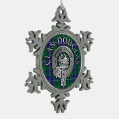Ornement Flocon De Neige Clan Douglas Crest & Tartan (Gauche)