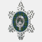 Ornement Flocon De Neige Clan Ferguson Crest & Atholl Tartan (Vue impression)