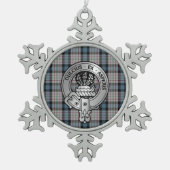 Ornement Flocon De Neige Clan Ferguson Crest & Dress Tartan (Devant)