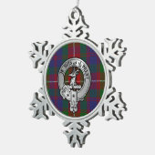 Ornement Flocon De Neige Clan Fraser de Lovat Crest & Tartan (Vue impression)
