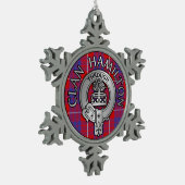 Ornement Flocon De Neige Clan Hamilton Crest & Tartan (Gauche)