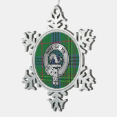 Ornement Flocon De Neige Clan Kennedy Crest & Tartan (Vue impression)