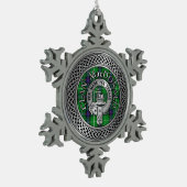 Ornement Flocon De Neige Clan MacDonald Crest & Tartan Knot (Gauche)
