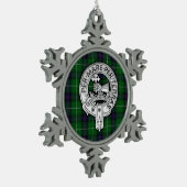 Ornement Flocon De Neige Clan MacDonald de Isles Crest & Tartan (Gauche)