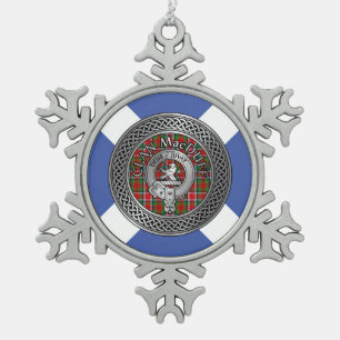 Ornement Flocon De Neige Clan MacDuff Crest & Tartan Knot