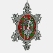 Ornement Flocon De Neige Clan MacGregor Crest & Tartan (Gauche)