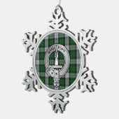Ornement Flocon De Neige Clan MacKay Crest & Dress Tartan (Vue impression)