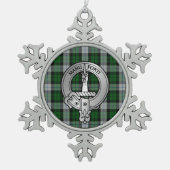 Ornement Flocon De Neige Clan MacKay Crest & Dress Tartan (Devant)