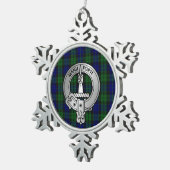 Ornement Flocon De Neige Clan MacKay Crest & Tartan (Vue impression)