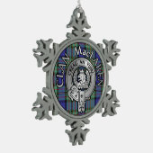 Ornement Flocon De Neige Clan MacLaren Crest & Tartan (Gauche)