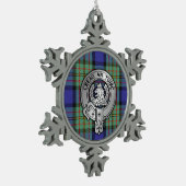 Ornement Flocon De Neige Clan MacLaren Crest & Tartan (Gauche)