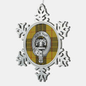 Ornement Flocon De Neige Clan MacLeod Crest & Tartan (Vue impression)