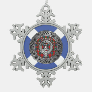 Ornement Flocon De Neige Clan MacNeacail MacNicol Crest et noeud tatan