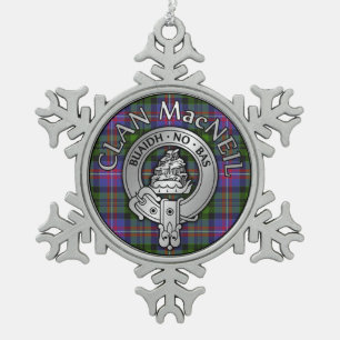 Ornement Flocon De Neige Clan MacNeil Crest & Tartan