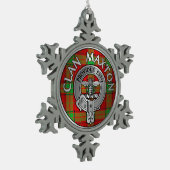Ornement Flocon De Neige Clan Maxton Crest & Tartan (Gauche)