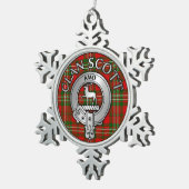 Ornement Flocon De Neige Clan Scott Crest & Tartan (Vue impression)
