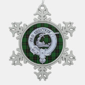 Ornement Flocon De Neige Clan Wallace Crest & Hunter Tartan (Devant)