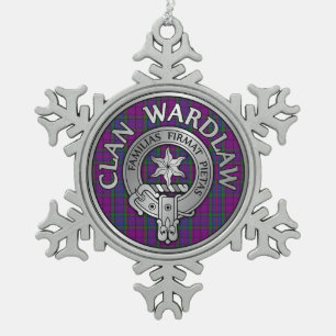 Ornement Flocon De Neige Clan Wardlaw Crest & Tartan