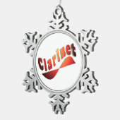 Ornement Flocon De Neige Clarinet ondulé (Vue impression)