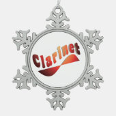 Ornement Flocon De Neige Clarinet ondulé (Devant)