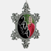 Ornement Flocon De Neige Classe classique de 2020 Graduation Photo (Gauche)