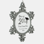 Ornement Flocon De Neige Classe personnalisable de 2014 (Gauche)