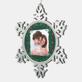 Ornement Flocon De Neige Classic Christmas Snowflake Ornament with Floram (Vue impression)