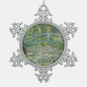 Ornement Flocon De Neige Claude Monet Pont Japonais Art Nymphéa