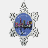 Ornement Flocon De Neige Cleveland en graffiti (Vue impression)