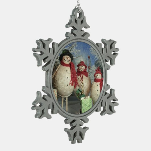 Ornement Flocon De Neige Clients heureux (Gauche)