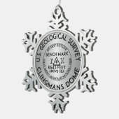 Ornement Flocon De Neige Clingmans Dome Benchmark Tennessee Great Smoke (Vue impression)