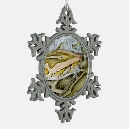 Ornement Flocon De Neige Closeup de python indien (Gauche)