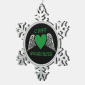 Ornement Flocon De Neige Coeur/ailes...C Diff (Vue impression)