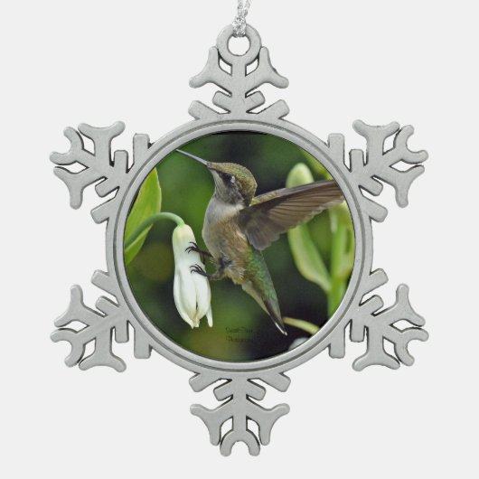 Ornement Flocon De Neige Colibri (Devant)