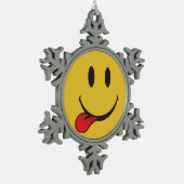 Ornement Flocon De Neige Collage de l'emoji de langue (Gauche)