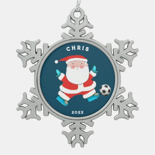 Ornement Flocon De Neige Collectif de football (Devant)