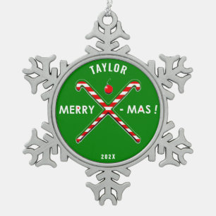 Ornement Flocon De Neige Collectif de hockey sur gazon