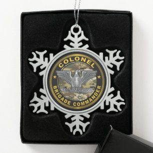 Ornement Flocon De Neige Colonel COL commandant de brigade