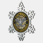 Ornement Flocon De Neige Colonel COL commandant de brigade (Vue impression)