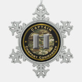 Ornement Flocon De Neige Commandant de compagnie capitaine (Devant)