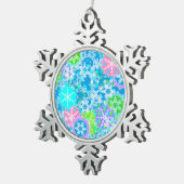 Ornement Flocon De Neige Conception nouvelle année (Vue impression)