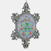 Ornement Flocon De Neige Conception triangulaire (ornement de flocon de (Gauche)