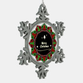 Ornement Flocon De Neige conceptions de mandala de Joyeux Noël (Gauche)