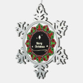 Ornement Flocon De Neige conceptions de mandala de Joyeux Noël (Vue impression)