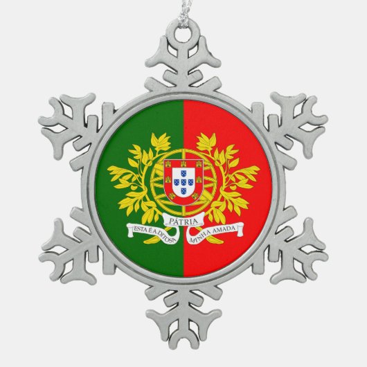 Ornement Flocon De Neige conceptions portugaises  (Devant)