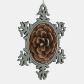 Ornement Flocon De Neige Cône de pin (Gauche)