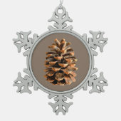 Ornement Flocon De Neige Cône de pin (Devant)