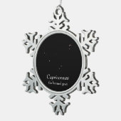 Ornement Flocon De Neige Constellation du Capricorne (Vue impression)
