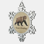 Ornement Flocon De Neige Cook bear (Vue impression)