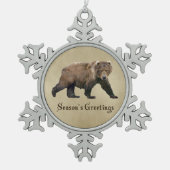 Ornement Flocon De Neige Cook bear (Devant)